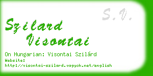 szilard visontai business card
